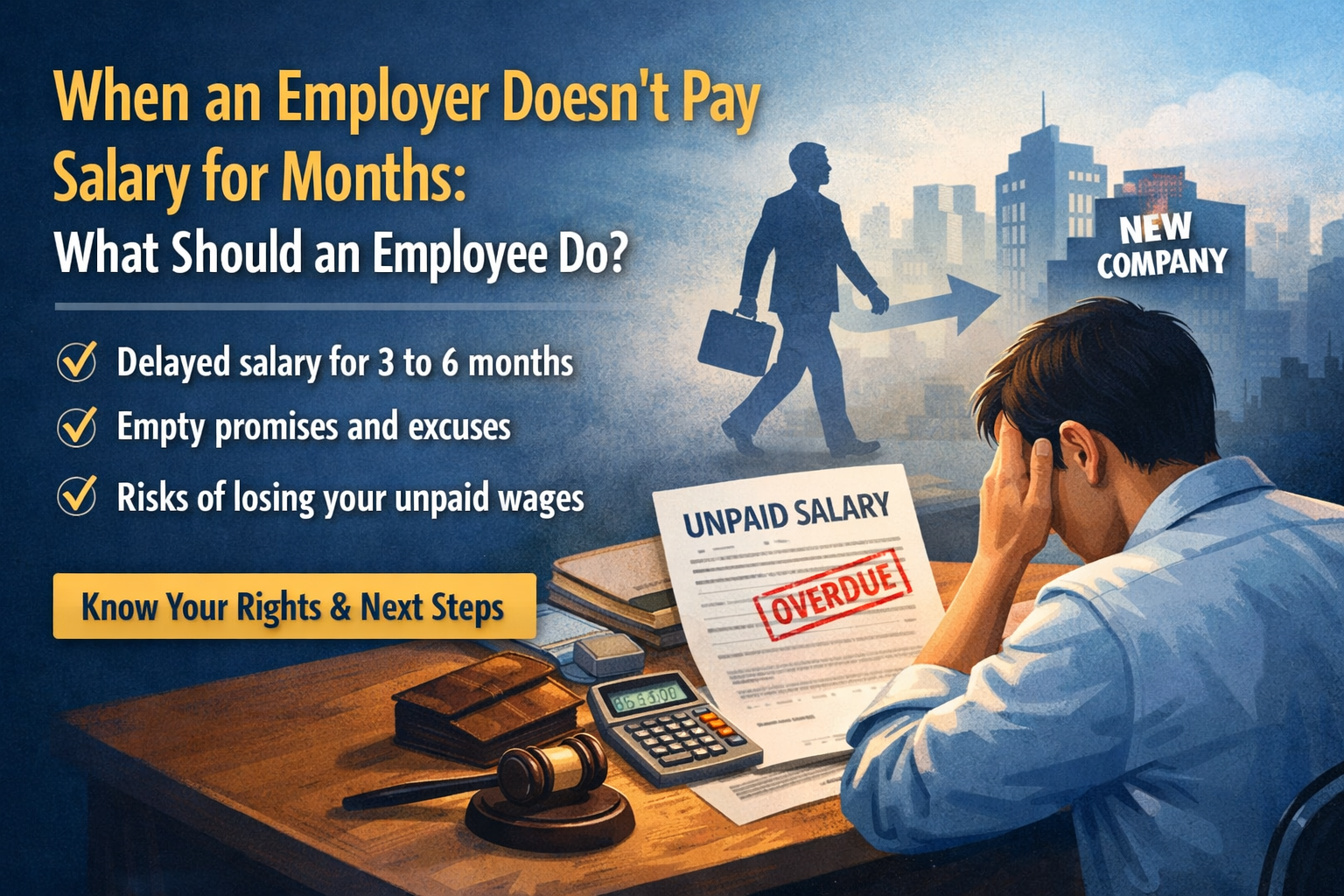 When an Employer Doesn’t Pay Salary for Months: What Should an Employee Do?