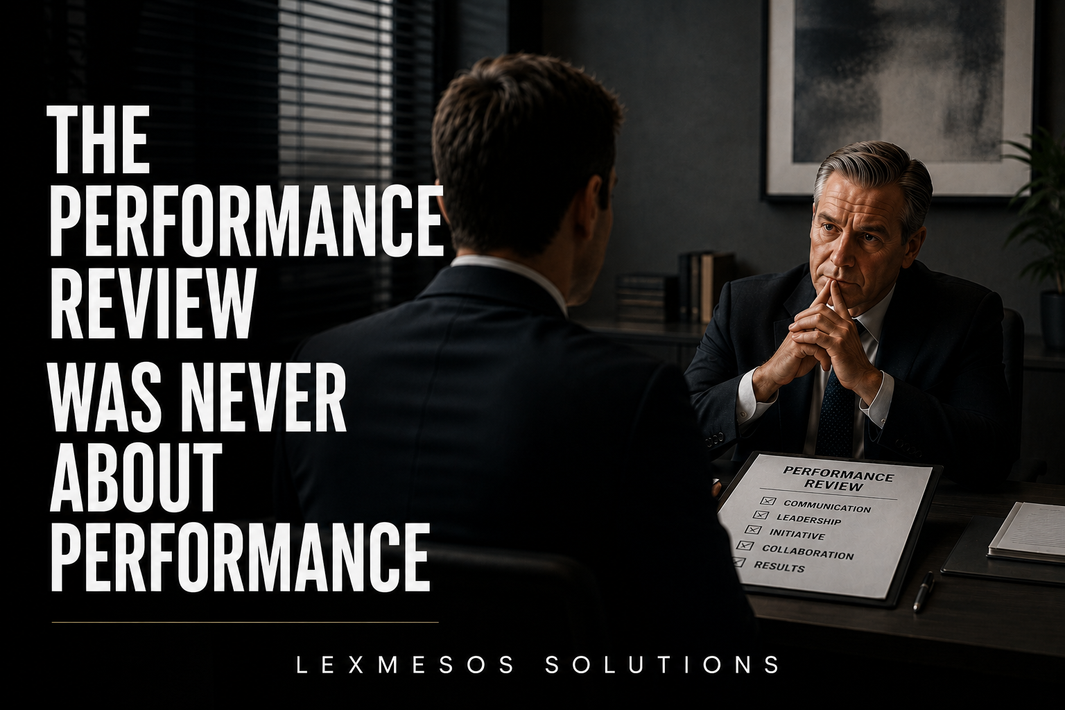 The Performance Review Was Never About Performance
